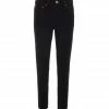 RE/DONE Jean Crop Taille Haute Noir