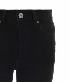 Alternative view of RE/DONE Jean Crop Taille Haute Noir