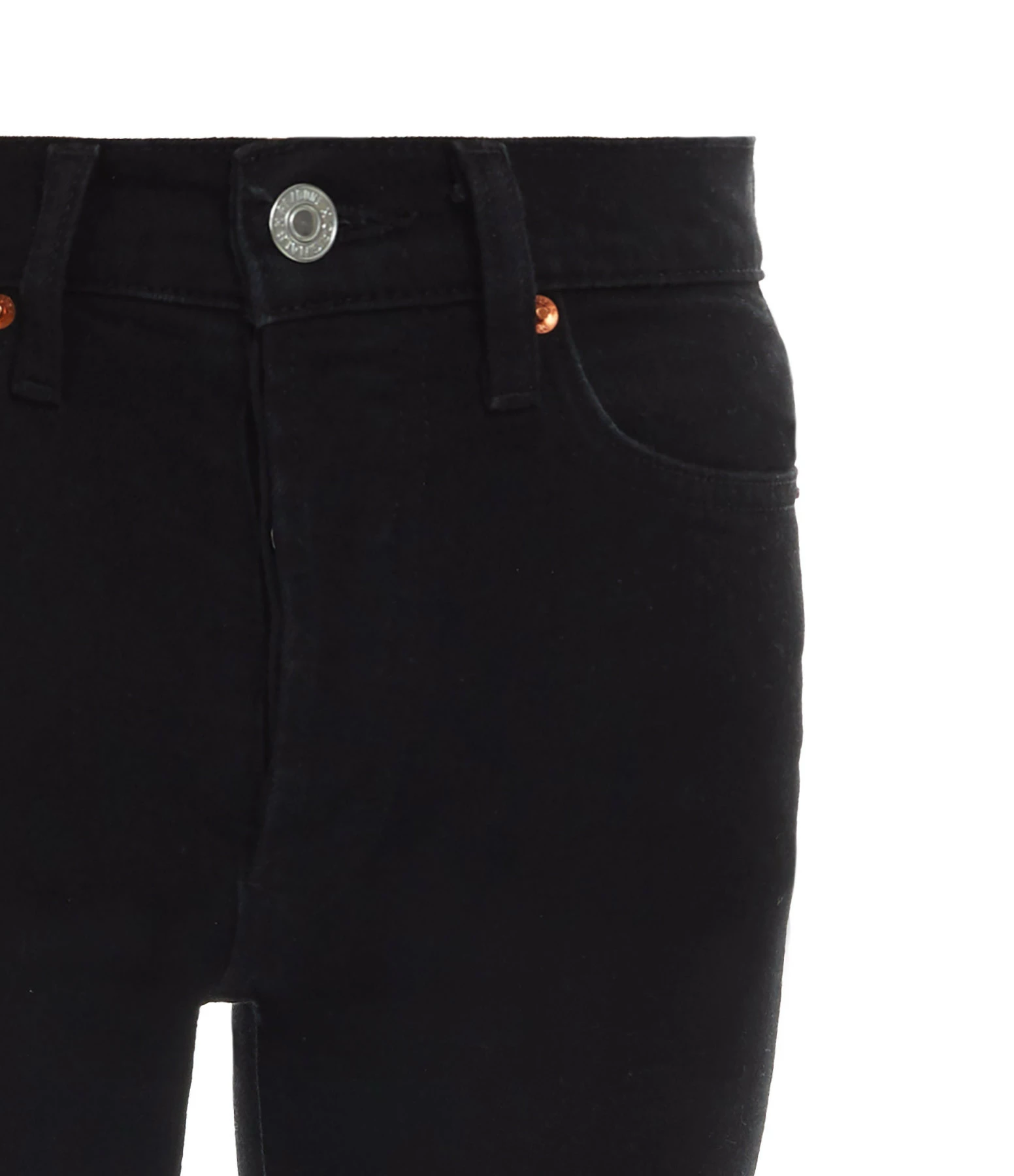 RE/DONE Jean Crop Taille Haute Noir 2 RE/DONE Jean Crop Taille Haute Noir - Image 2