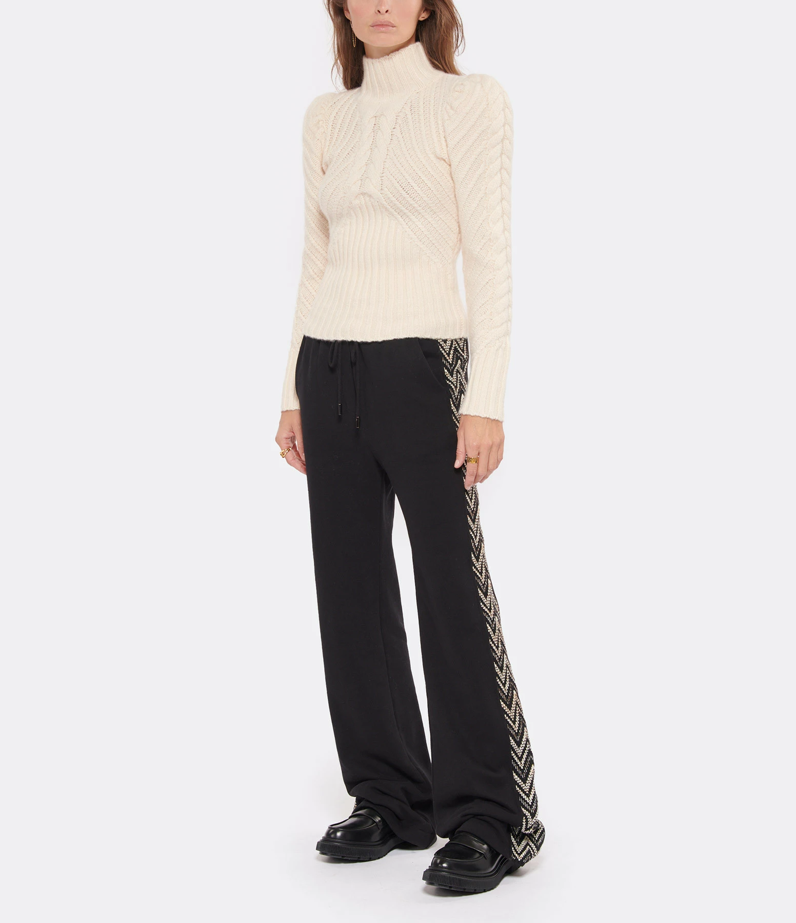 MISSONI Pantalon Large Coton Noir 3 MISSONI Pantalon Large Coton Noir - Image 3