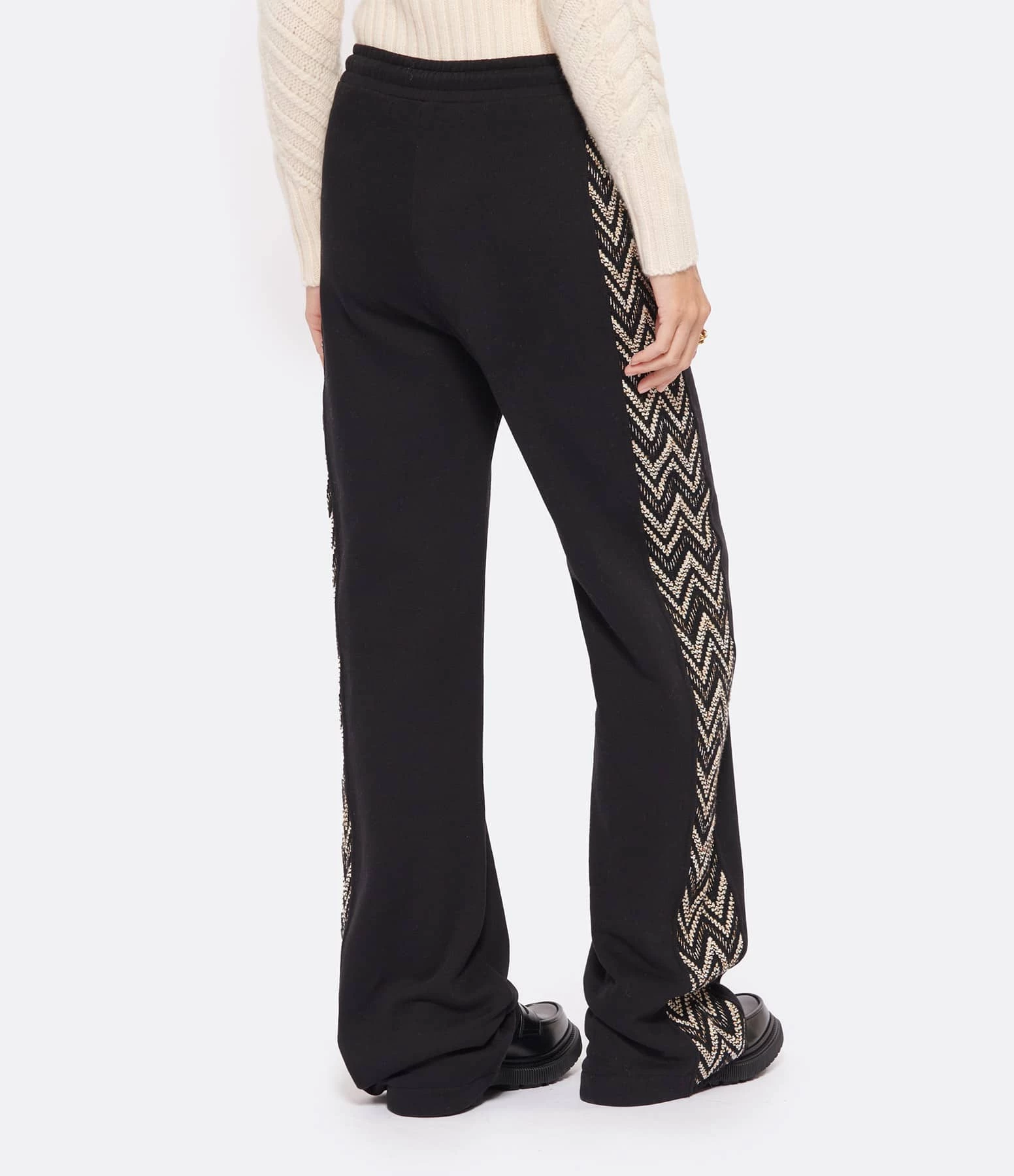 MISSONI Pantalon Large Coton Noir 5 MISSONI Pantalon Large Coton Noir - Image 5
