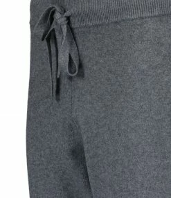 Alternative view of MAJESTIC FILATURES Pantalon Coton Organique Anthracité Chiné