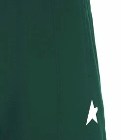 Alternative view of GOLDEN GOOSE Jogging Dorotea Small Star Vert Blanc