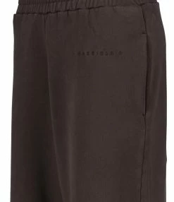 Alternative view of MM6 MAISON MARGIELA Pantalon Jogging Large Fendu Coton Marron