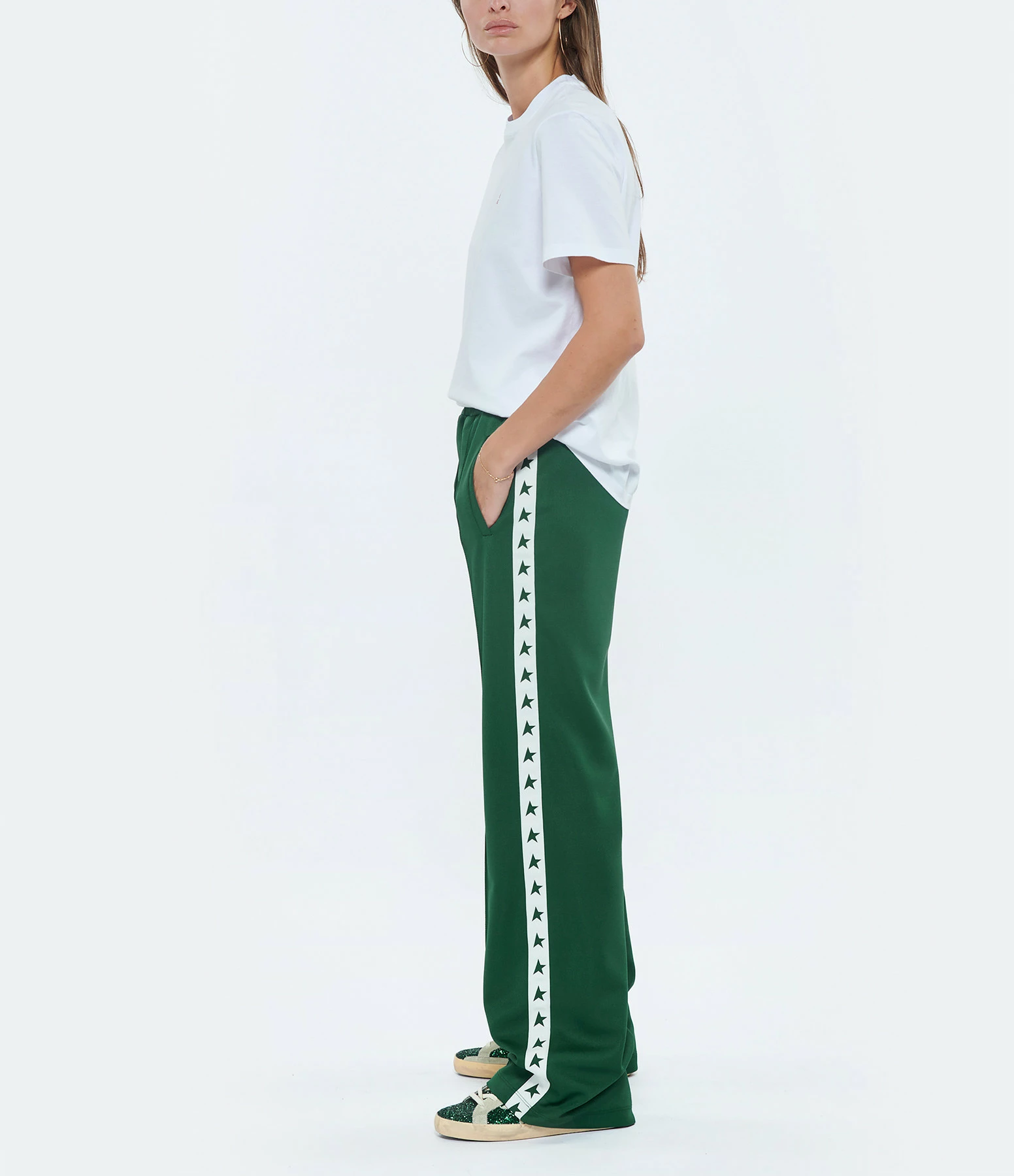GOLDEN GOOSE Jogging Star Dorotea Vert Blanc 3 GOLDEN GOOSE Jogging Star Dorotea Vert Blanc - Image 3