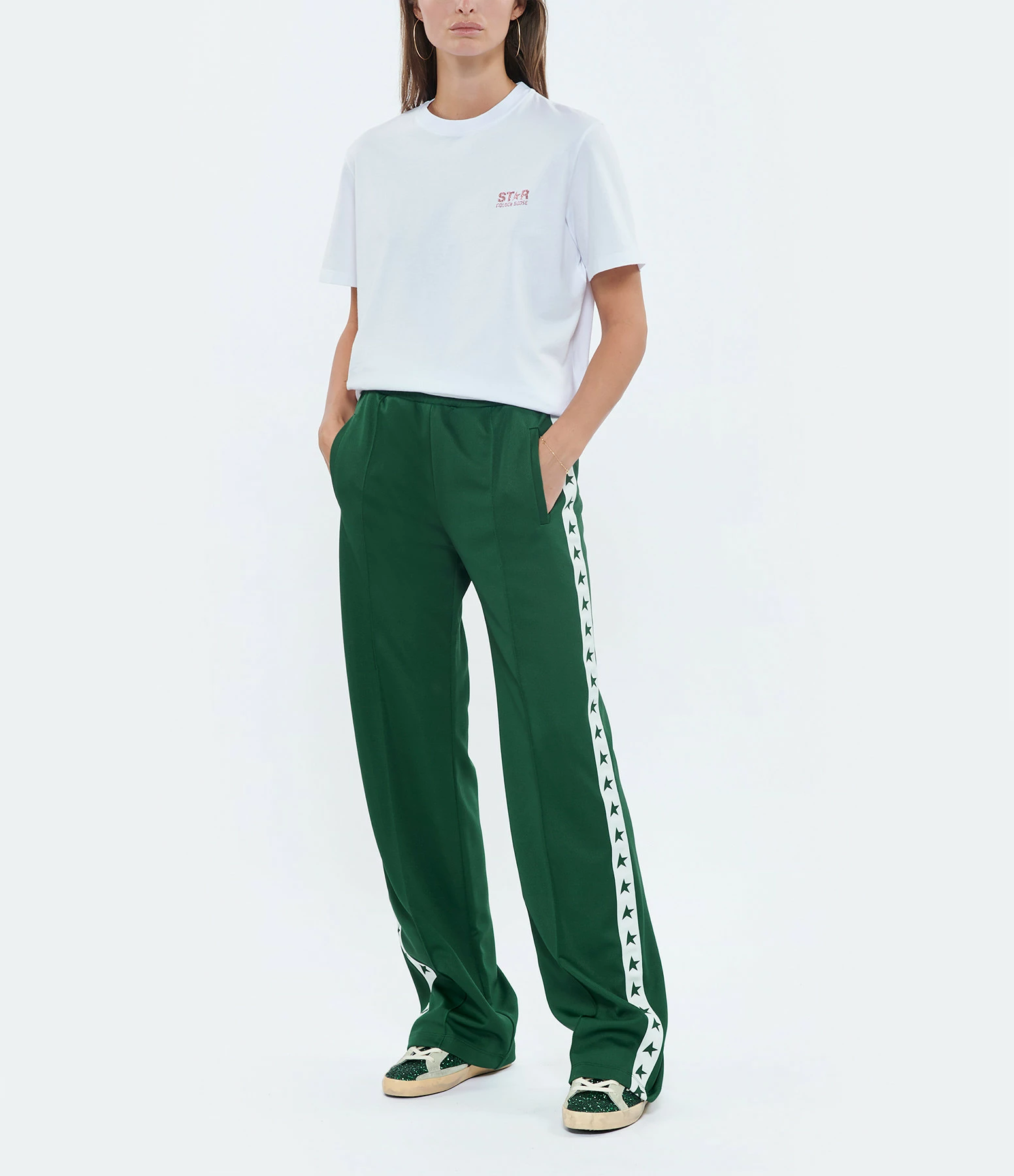 GOLDEN GOOSE Jogging Star Dorotea Vert Blanc 6 GOLDEN GOOSE Jogging Star Dorotea Vert Blanc - Image 6
