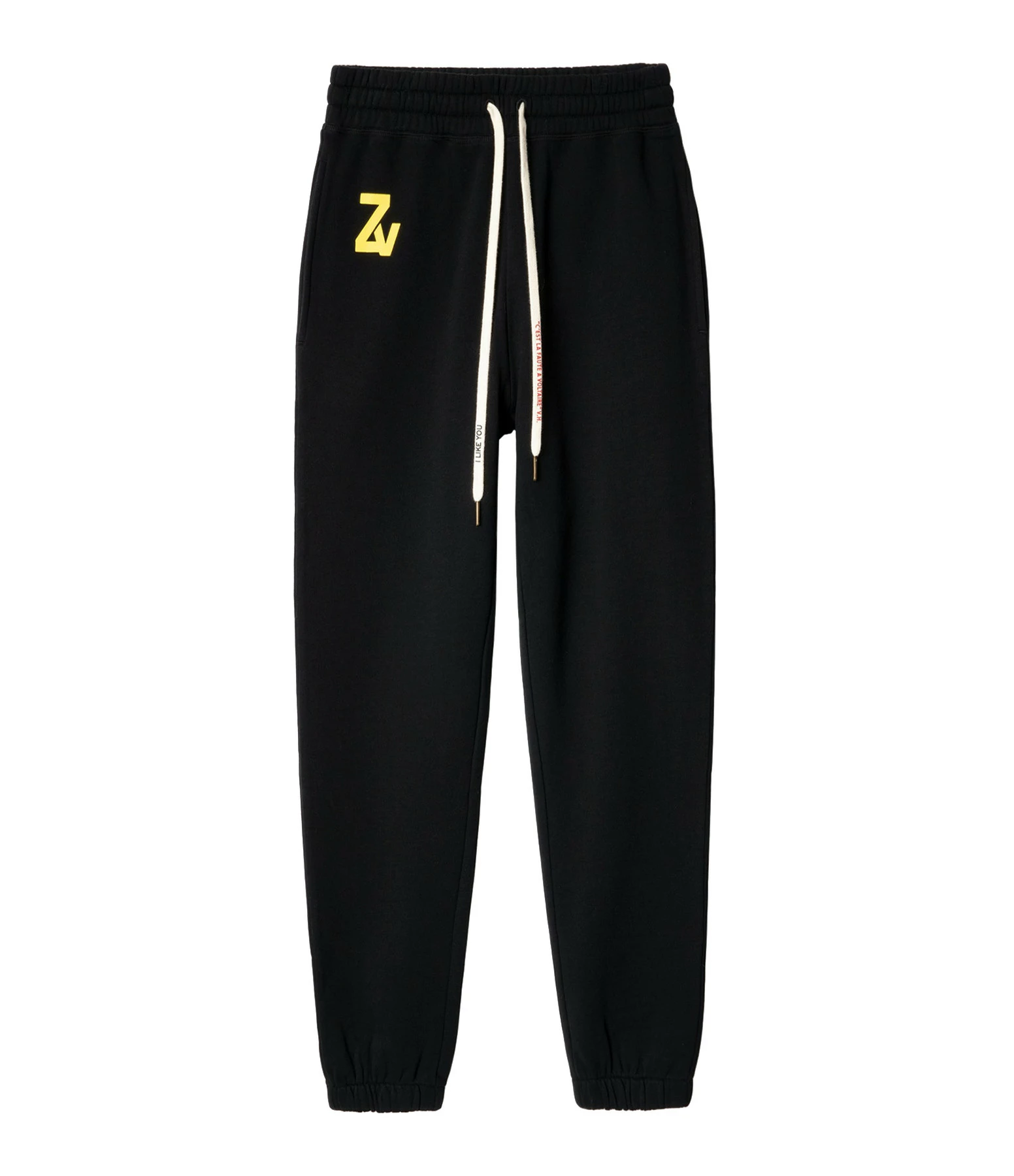 ZADIG & VOLTAIRE Jogging Steevy Coton Noir 1 ZADIG & VOLTAIRE Jogging Steevy Coton Noir