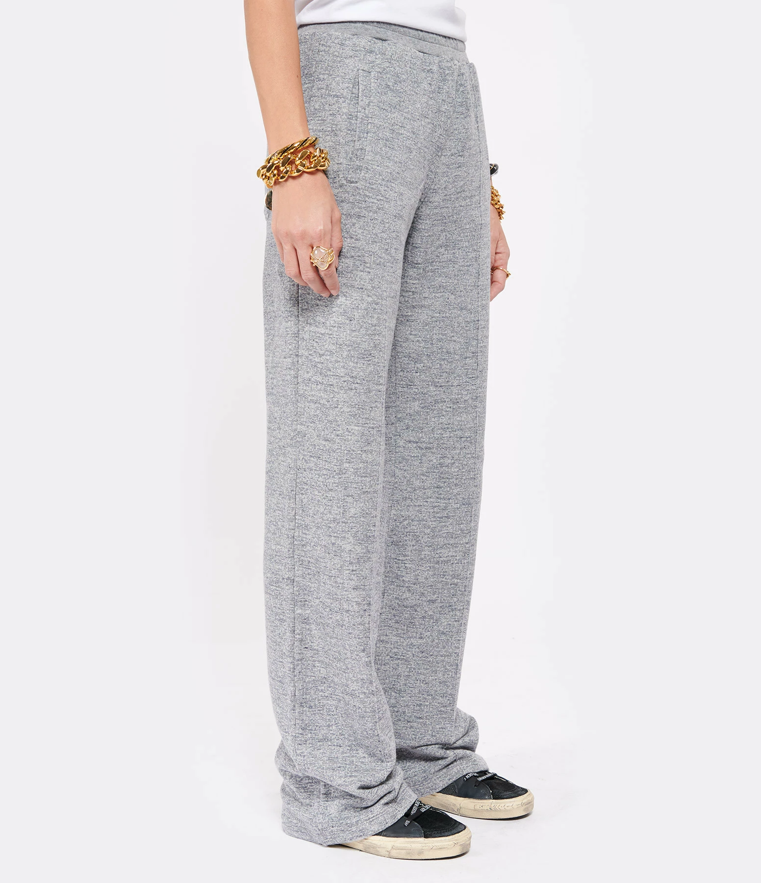 GOLDEN GOOSE Jogging Dorotea Étoile Coton Gris 4 GOLDEN GOOSE Jogging Dorotea Étoile Coton Gris - Image 4