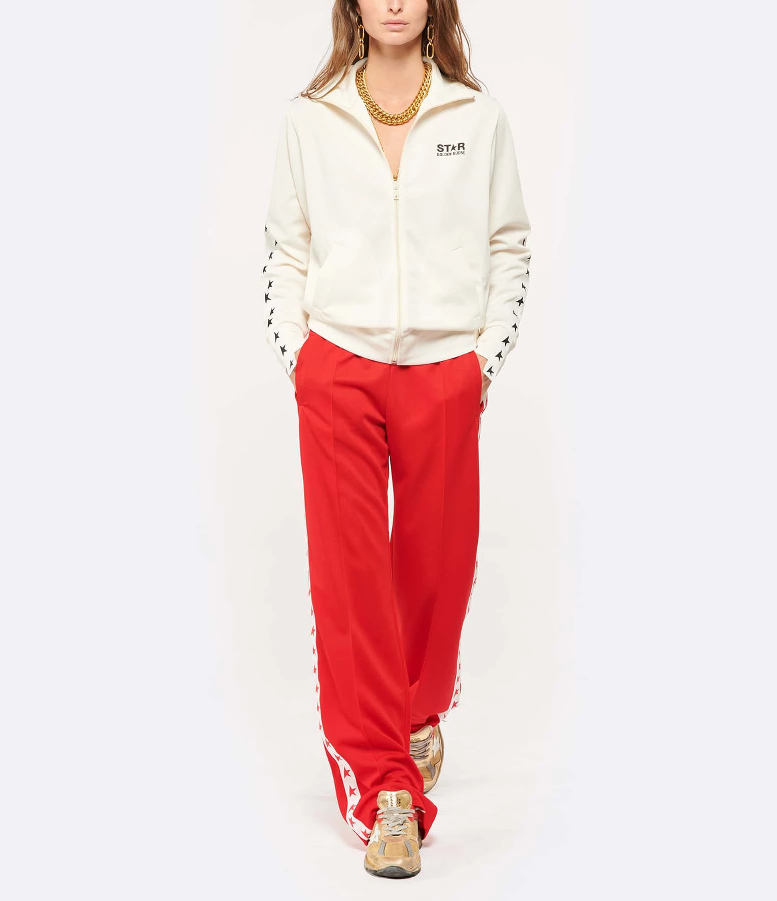 GOLDEN GOOSE Jogging Dorotea Étoile Rouge 8 GOLDEN GOOSE Jogging Dorotea Étoile Rouge - Image 8