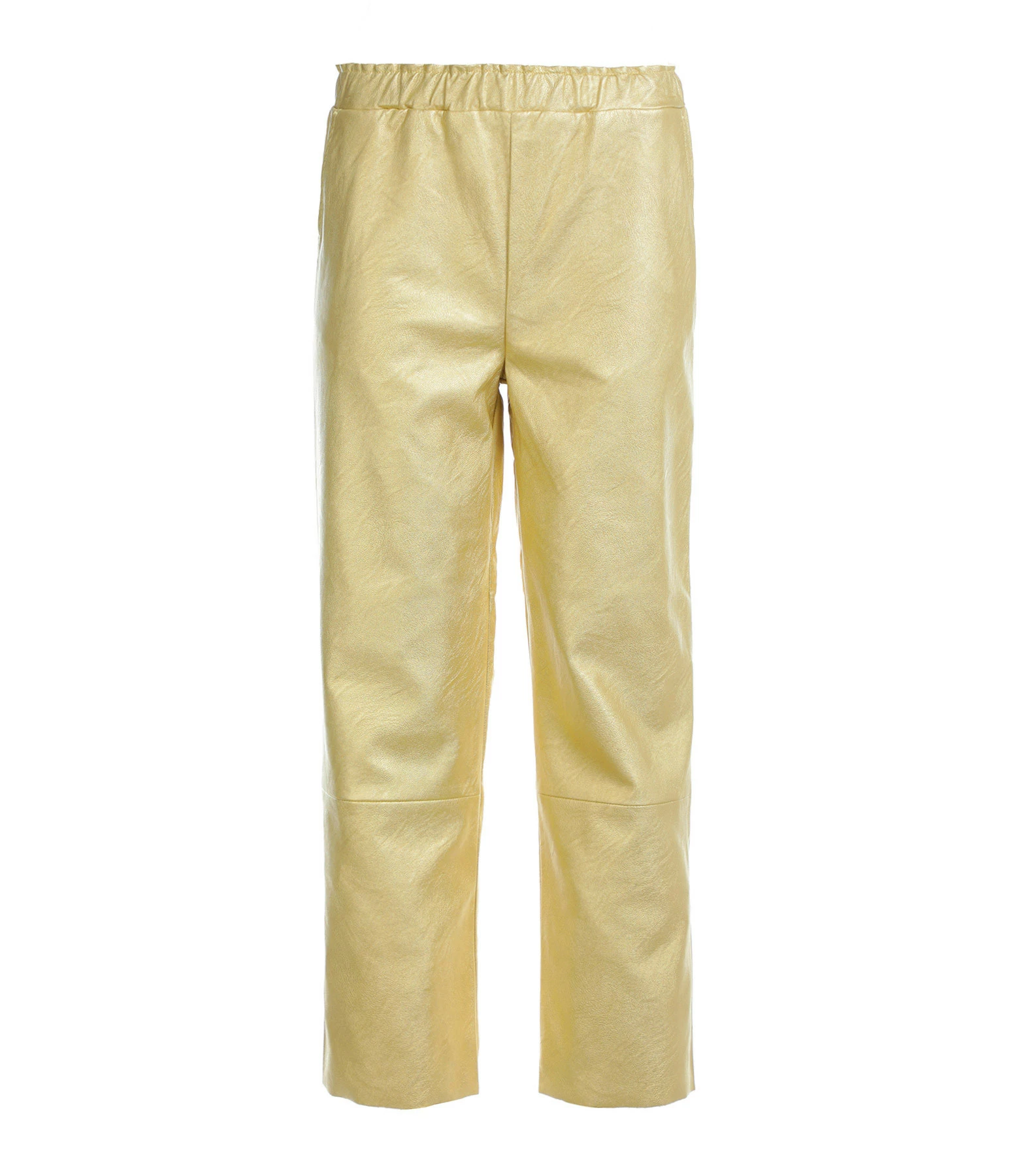 MAEVY MOUVEMENT LIBRE Pantalon Cuir Vegan Doré 1 MAEVY MOUVEMENT LIBRE Pantalon Cuir Vegan Doré