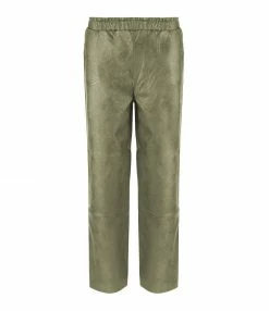 MAEVY MOUVEMENT LIBRE Pantalon Cuir Vegan Sauge