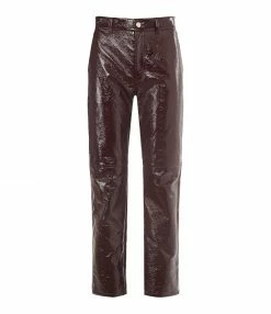 ROSEANNA Pantalon Iggy Coton Cerise Noire