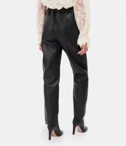 FORTE_FORTE Pantalon Cuir Noir Ombra 9 FORTE_FORTE Pantalon Cuir Noir Ombra -Boutique UGG unnamed file 1608