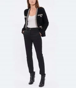 Alternative view of MOMONI Pantalon Lyon Laine Noir