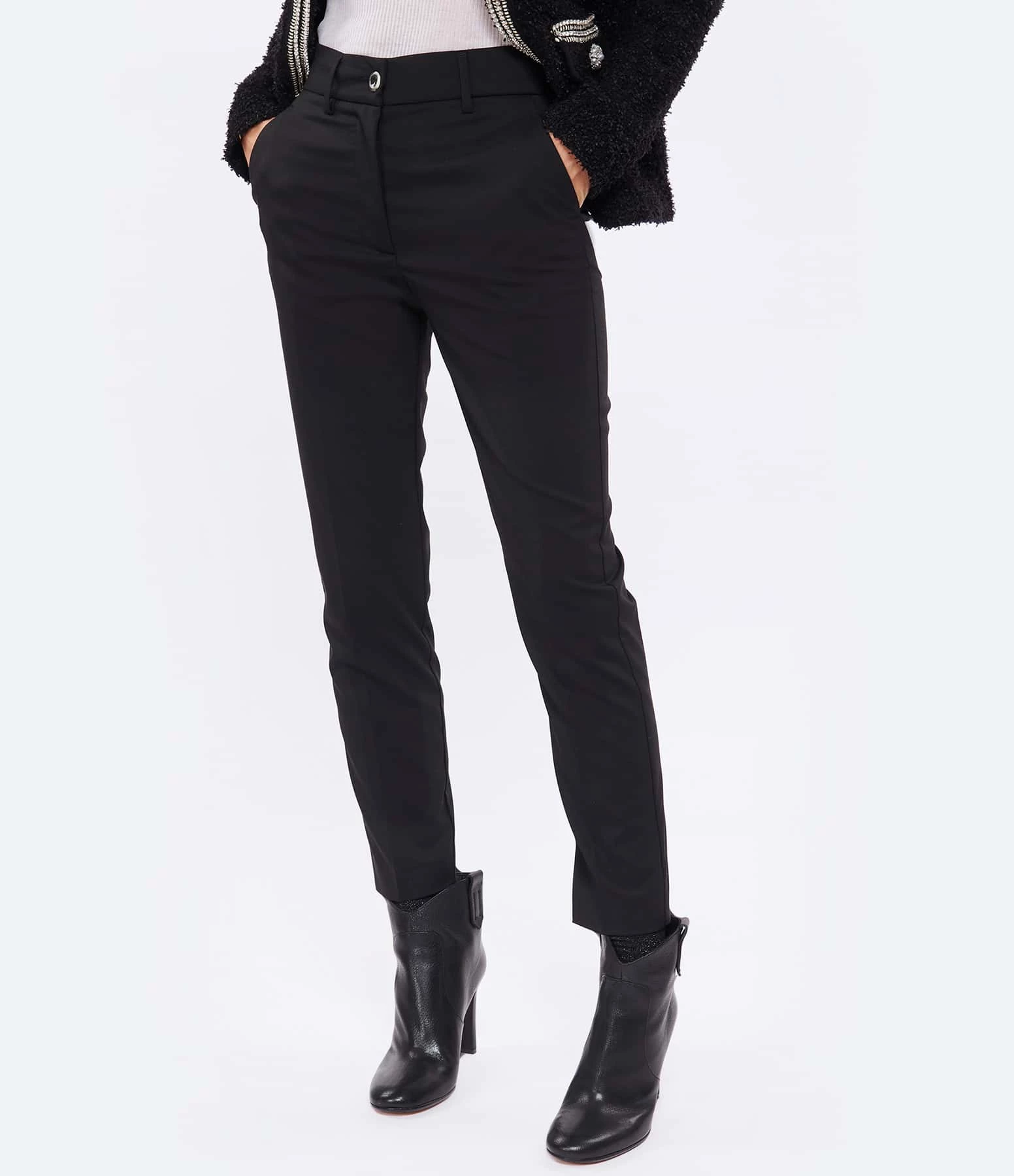 MOMONI Pantalon Lyon Laine Noir 3 MOMONI Pantalon Lyon Laine Noir - Image 3