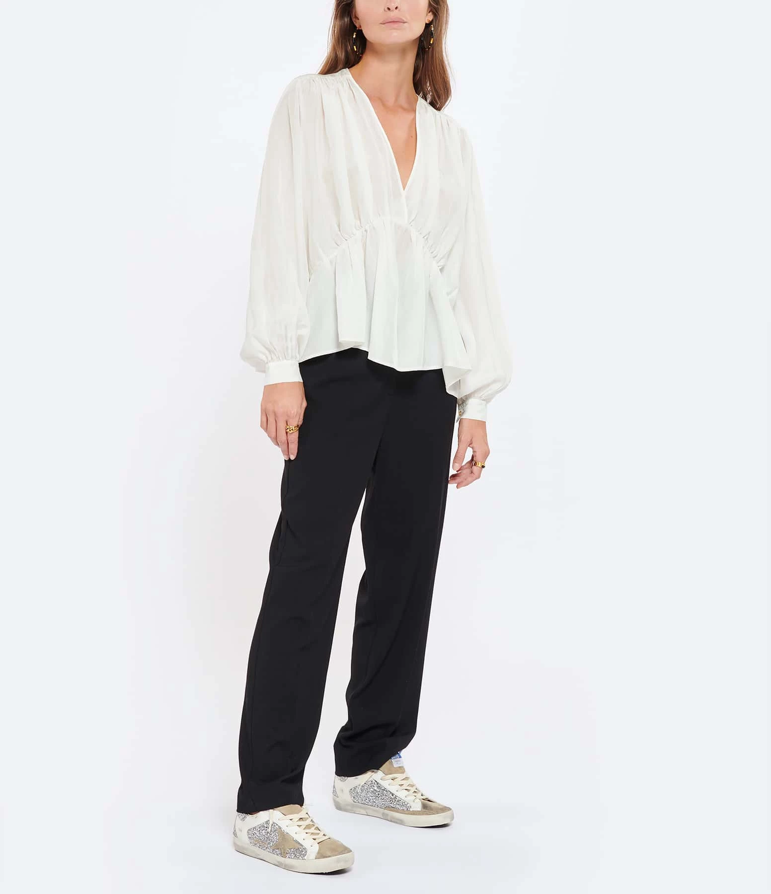 FORTE_FORTE Pantalon Taille Haute Noir 5 FORTE_FORTE Pantalon Taille Haute Noir - Image 5