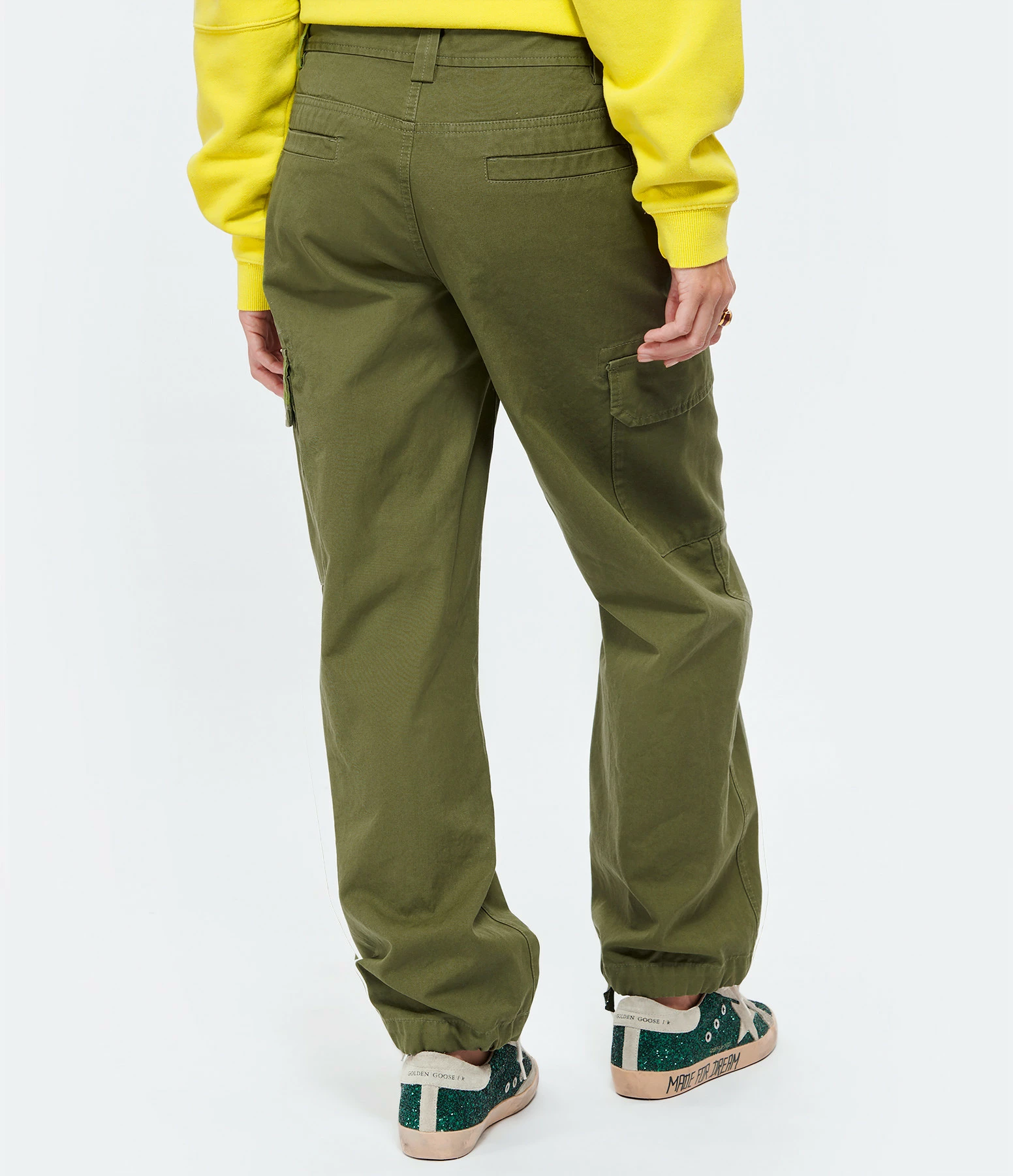 A.P.C. Pantalon Cargo Ninety Coton Kaki, Collaboration A.P.C X Jane Birkin 4 A.P.C. Pantalon Cargo Ninety Coton Kaki, Collaboration A.P.C X Jane Birkin - Image 4