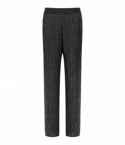 TARA JARMON Pantalon Pannacotta Noir Pailleté