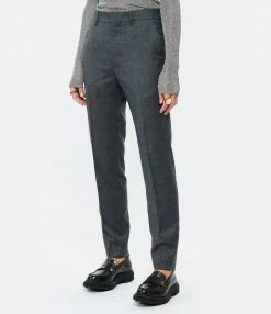 AMI PARIS Pantalon Cigarette Laine Vierge Gris -Boutique UGG unnamed file 1664