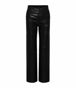 ROTATE Pantalon Droit Noir
