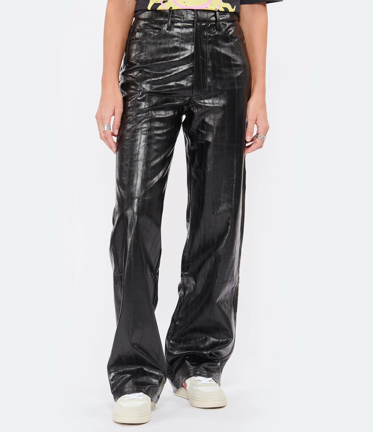 ROTATE Pantalon Droit Noir 3 ROTATE Pantalon Droit Noir - Image 3