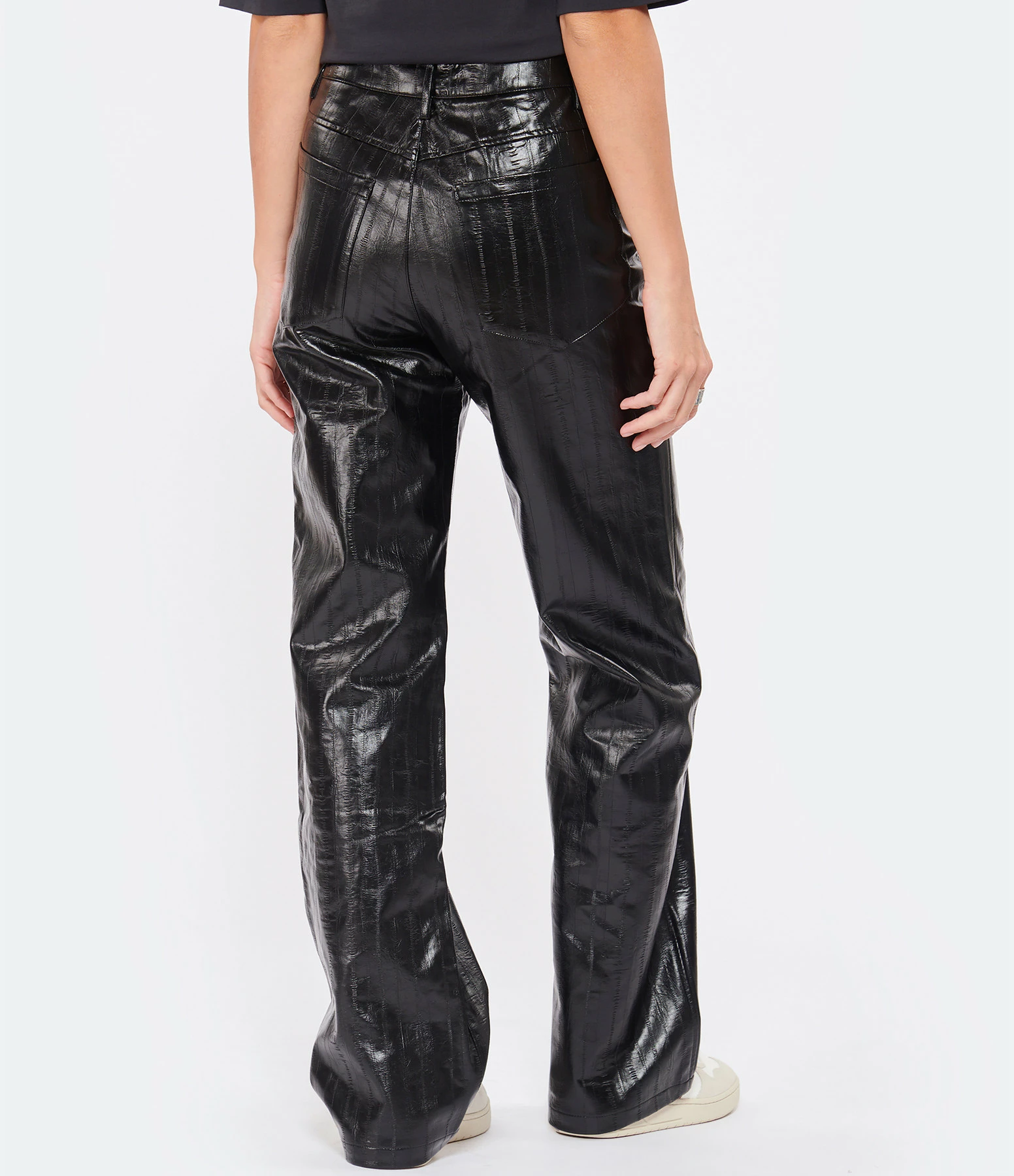 ROTATE Pantalon Droit Noir 4 ROTATE Pantalon Droit Noir - Image 4