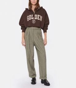 Alternative view of MOMONI Pantalon Sambuco Laine Kaki