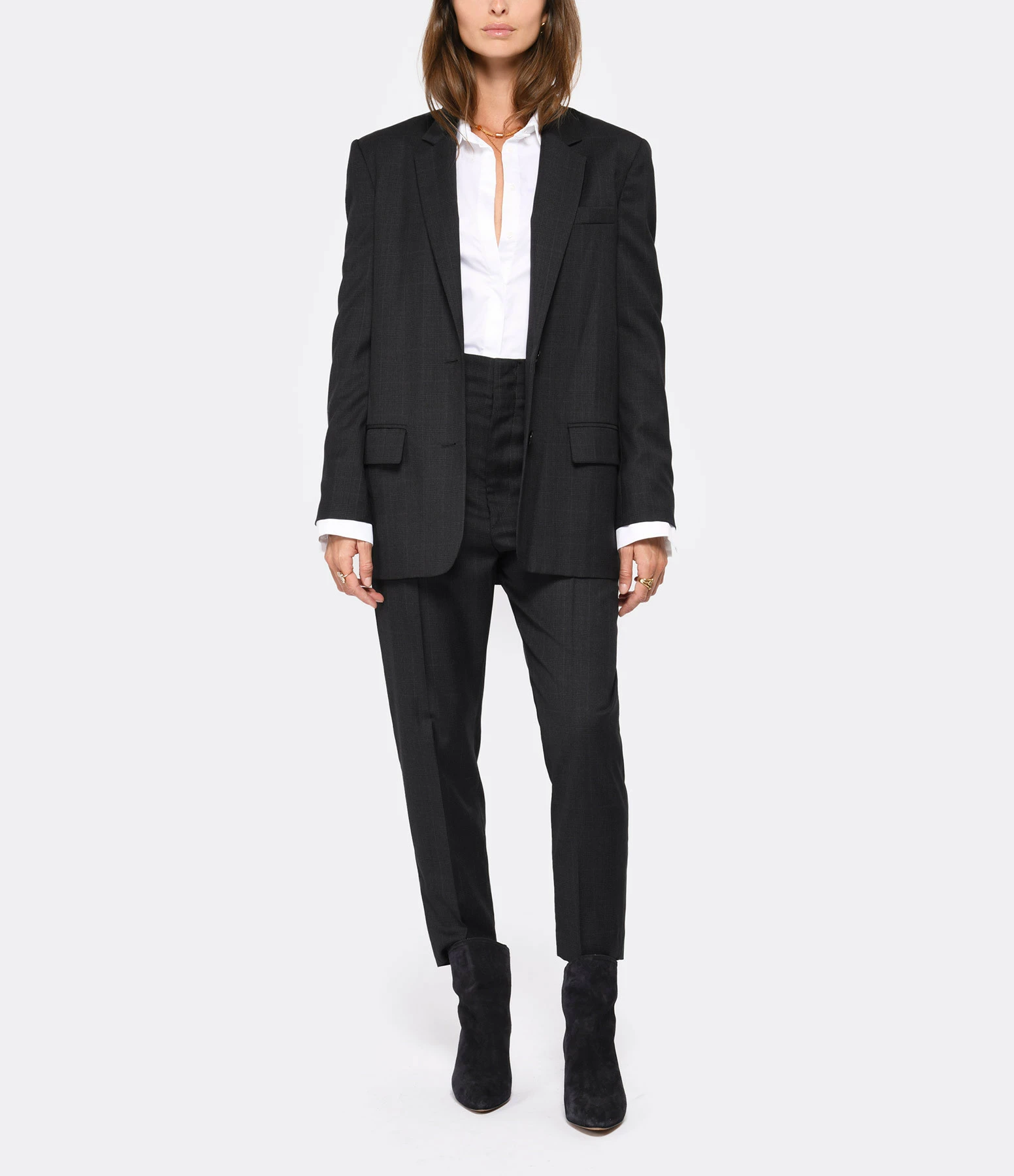 ISABEL MARANT ÉTOILE Pantalon Noah Coton Anthracite 3 ISABEL MARANT ÉTOILE Pantalon Noah Coton Anthracite - Image 3