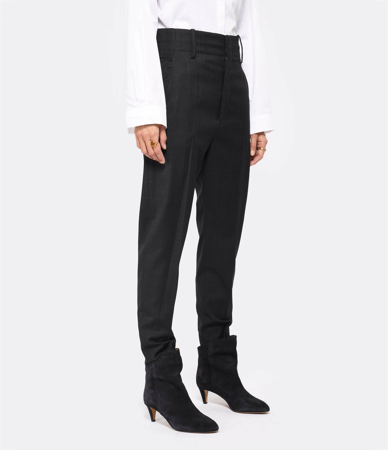 ISABEL MARANT ÉTOILE Pantalon Noah Coton Anthracite 4 ISABEL MARANT ÉTOILE Pantalon Noah Coton Anthracite - Image 4