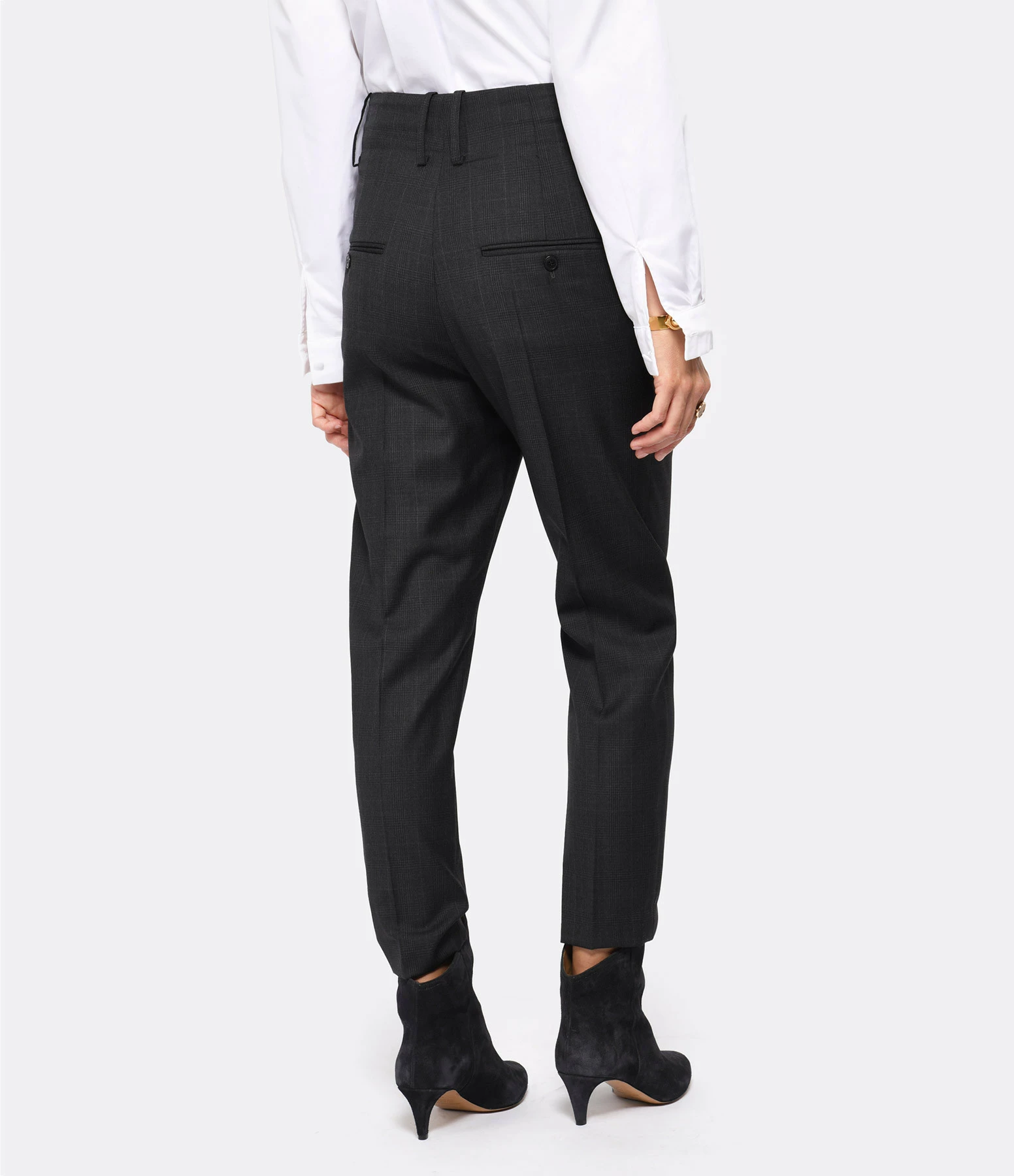 ISABEL MARANT ÉTOILE Pantalon Noah Coton Anthracite 5 ISABEL MARANT ÉTOILE Pantalon Noah Coton Anthracite - Image 5