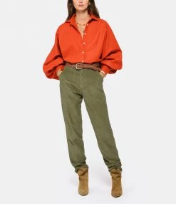 CHARLIE JOE Pantalon Harry Coton Velours Kaki 10 CHARLIE JOE Pantalon Harry Coton Velours Kaki -Boutique UGG unnamed file 1736