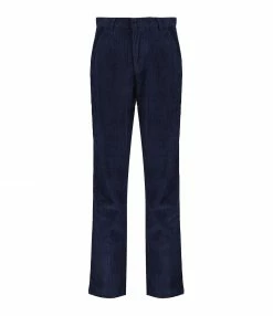 CHARLIE JOE Pantalon Harry Coton Velours Bleu Marine