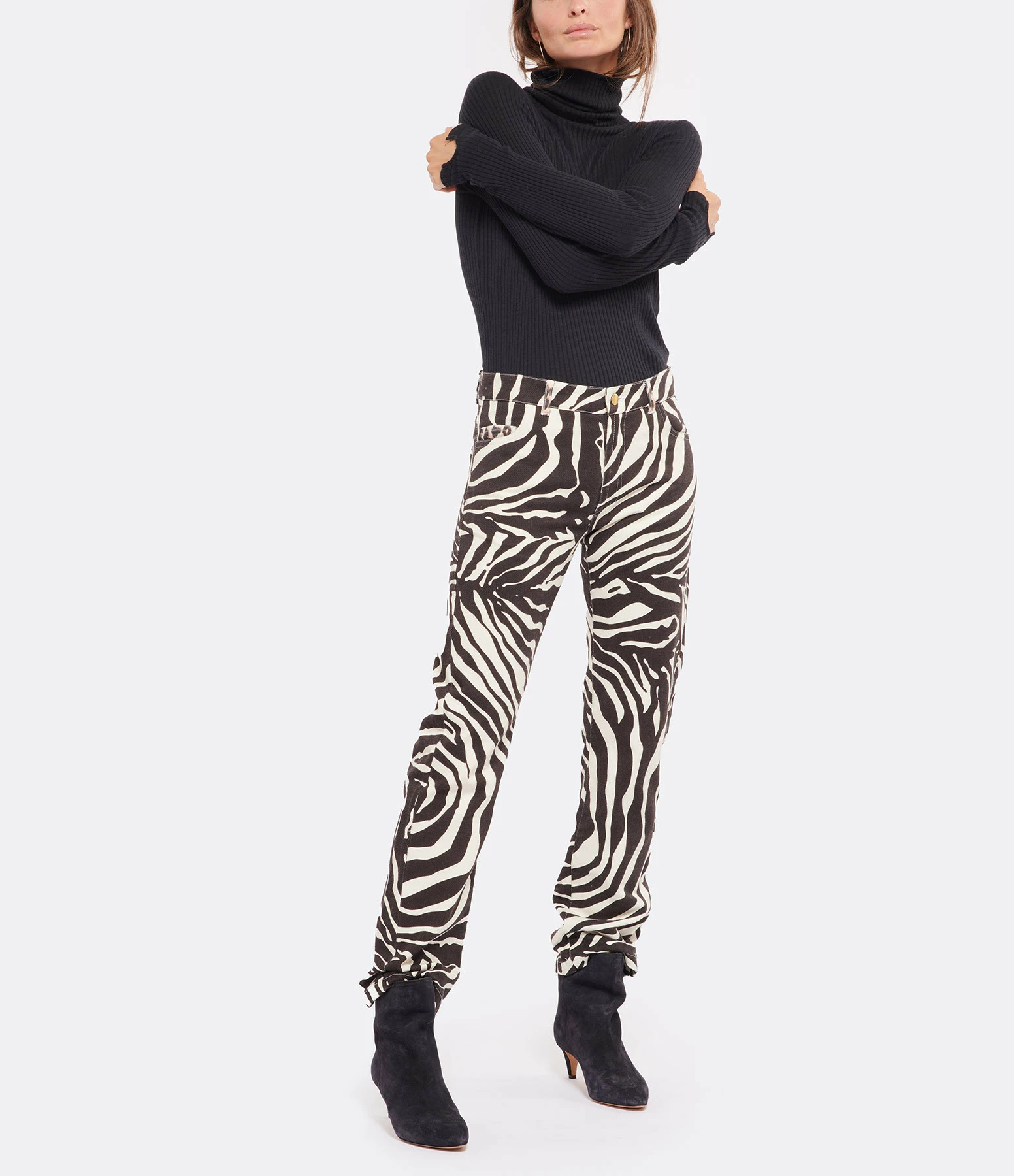 LA PRESTIC OUISTON Pantalon Yep Coton Zèbre 3 LA PRESTIC OUISTON Pantalon Yep Coton Zèbre - Image 3