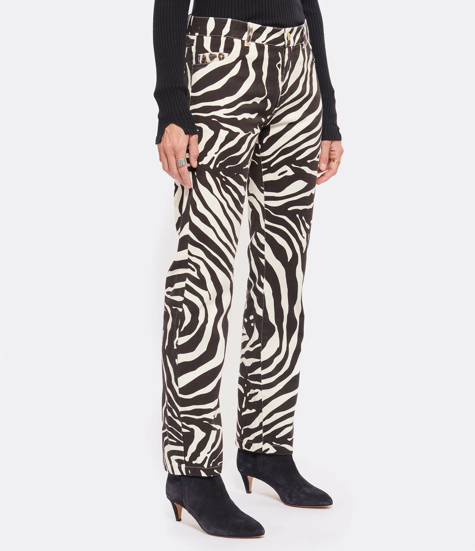LA PRESTIC OUISTON Pantalon Yep Coton Zèbre 4 LA PRESTIC OUISTON Pantalon Yep Coton Zèbre - Image 4