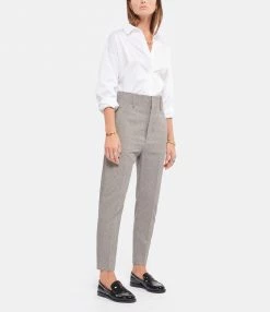 Alternative view of ISABEL MARANT Pantalon Lagoa Coton Gris