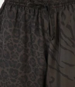 Alternative view of PIERRE-LOUIS MASCIA Pantalon Aloe Soie Imprimé Animal Gris