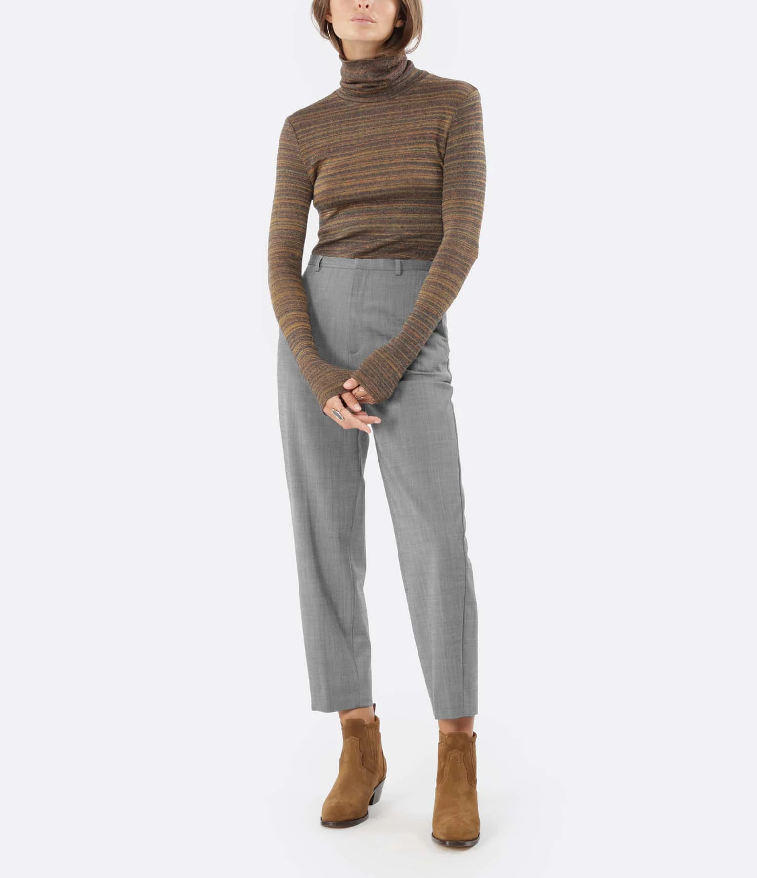 CLOSED Pantalon Laine Gris 2 CLOSED Pantalon Laine Gris - Image 2