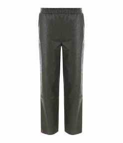 MAEVY MOUVEMENT LIBRE Pantalon Cuir Vegan Kaki