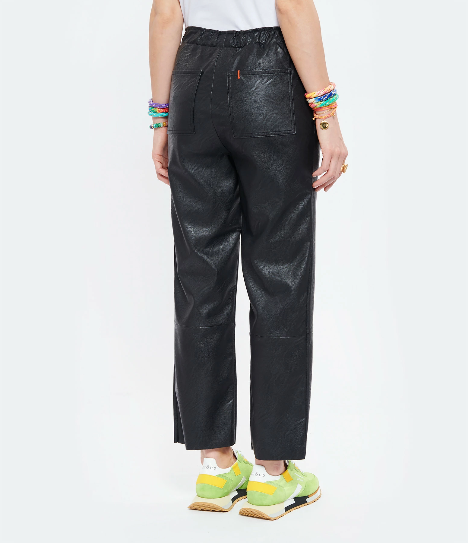 MAEVY MOUVEMENT LIBRE Pantalon Cuir Vegan Noir 5 MAEVY MOUVEMENT LIBRE Pantalon Cuir Vegan Noir - Image 5
