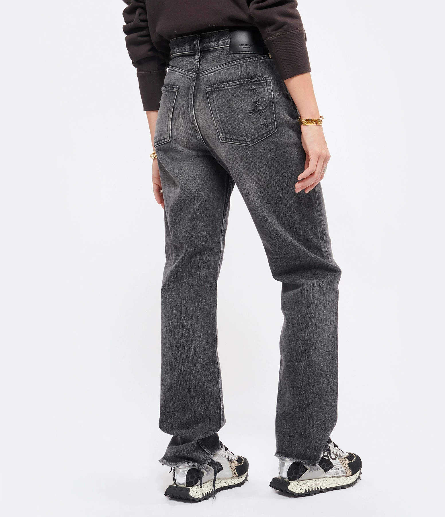 MOUSSY VINTAGE Jean Ashleys Wide Straight Denim Noir 6 MOUSSY VINTAGE Jean Ashleys Wide Straight Denim Noir - Image 6
