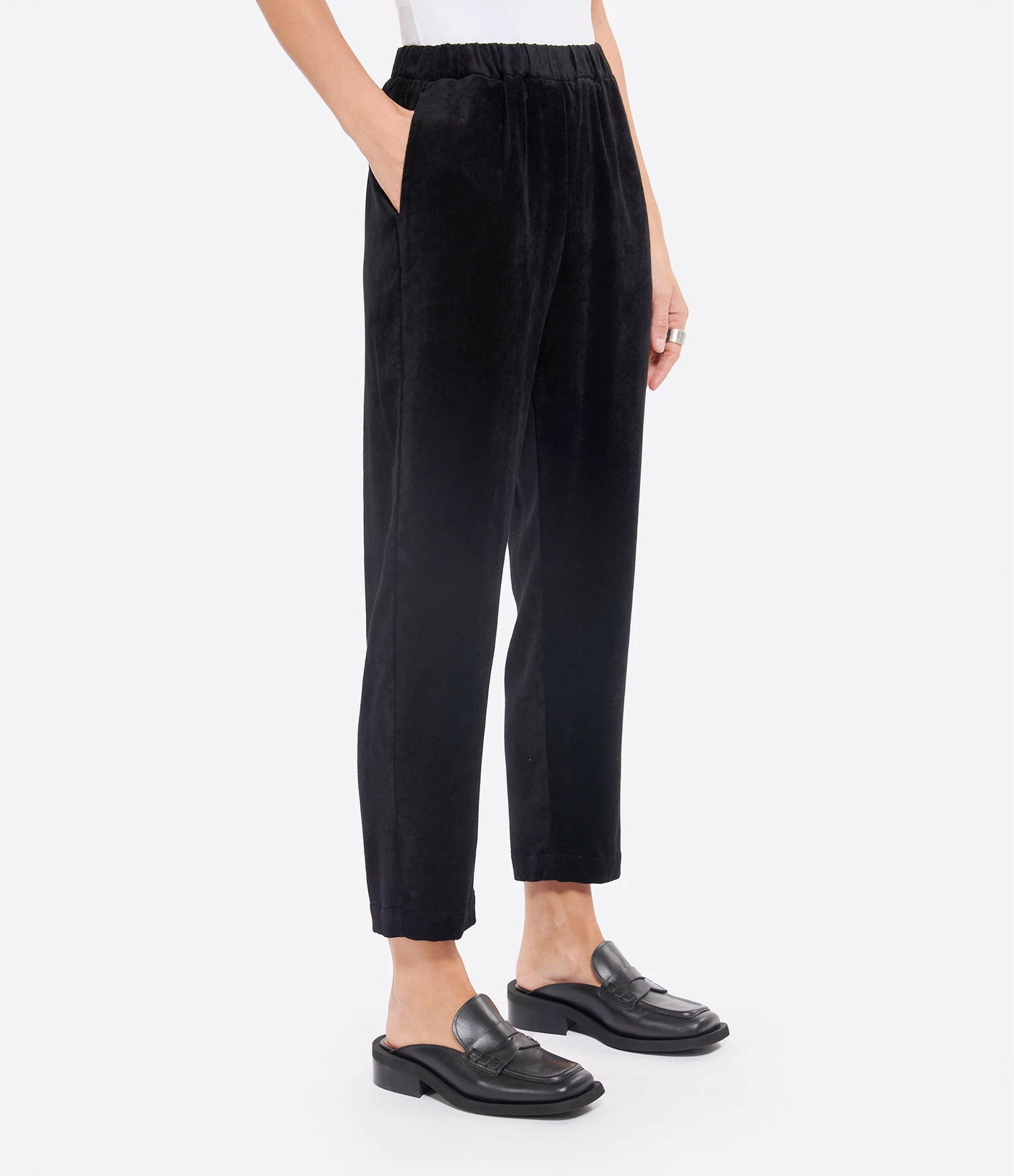 FORTE_FORTE Pantalon Velours Noir 4 FORTE_FORTE Pantalon Velours Noir - Image 4