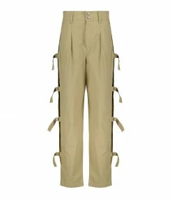 ISABEL MARANT ÉTOILE Pantalon Keowina Coton Kaki Clair