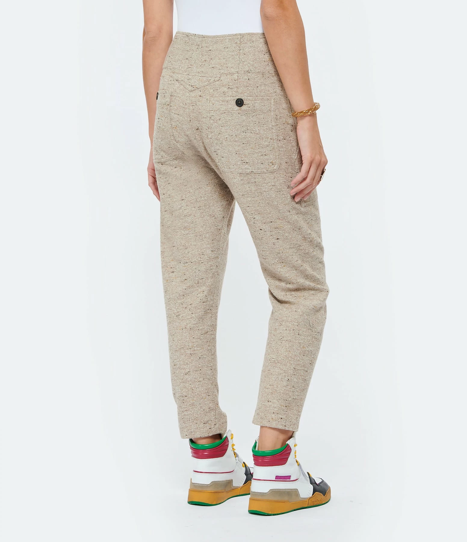 ISABEL MARANT ÉTOILE Pantalon Praluniae Coton Beige 5 ISABEL MARANT ÉTOILE Pantalon Praluniae Coton Beige - Image 5
