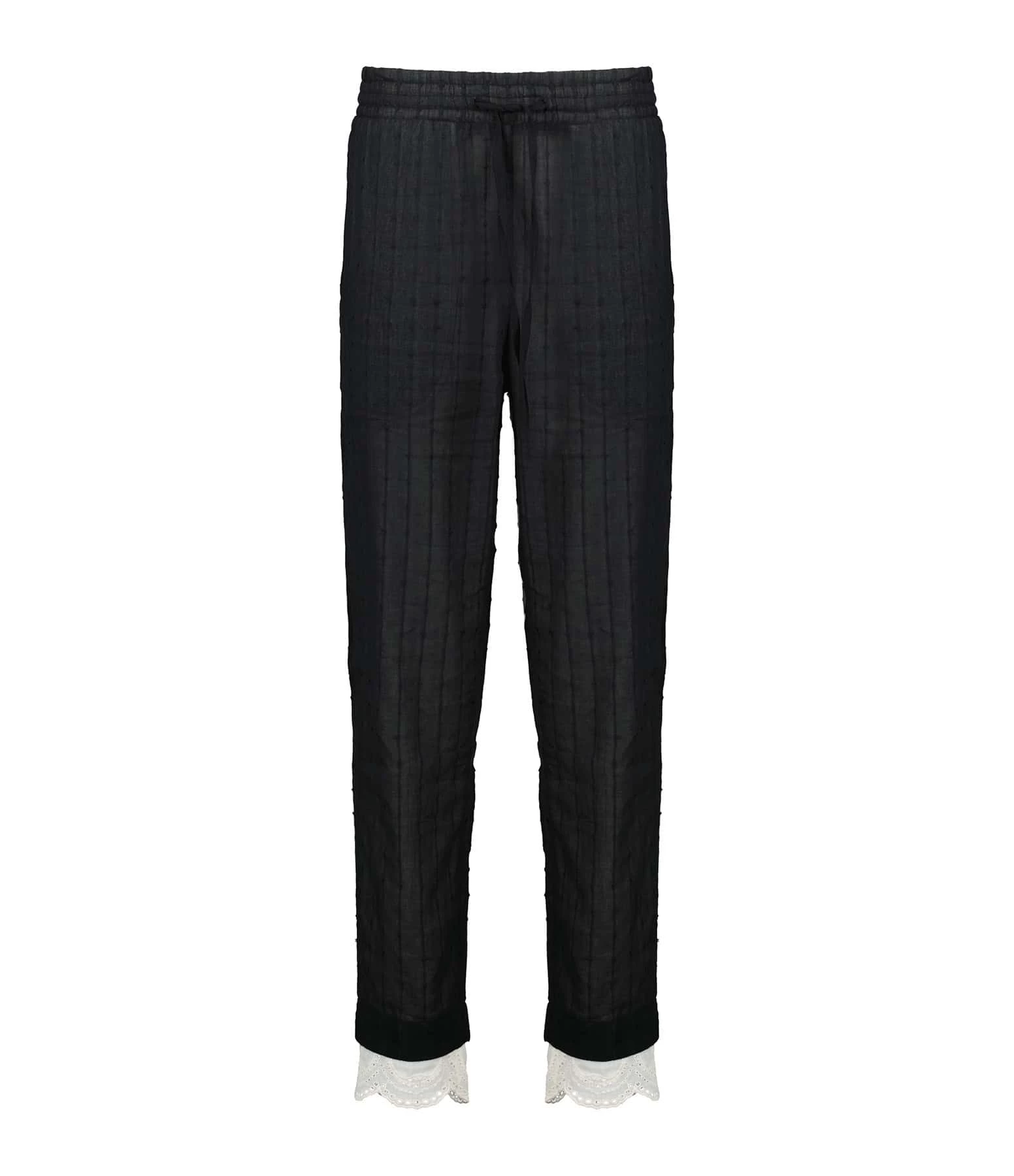 MES DEMOISELLES Pantalon Orso Coton Noir 1 MES DEMOISELLES Pantalon Orso Coton Noir