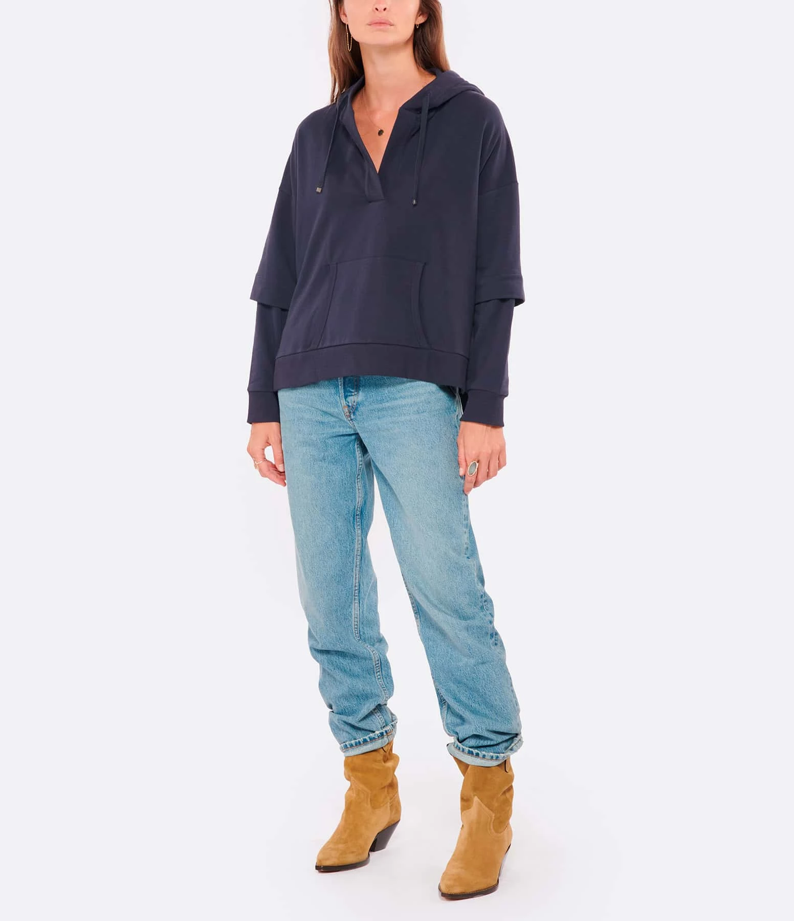 RE/DONE Jean 90s Crop Low Slung Denim Bleu 7 RE/DONE Jean 90s Crop Low Slung Denim Bleu - Image 7