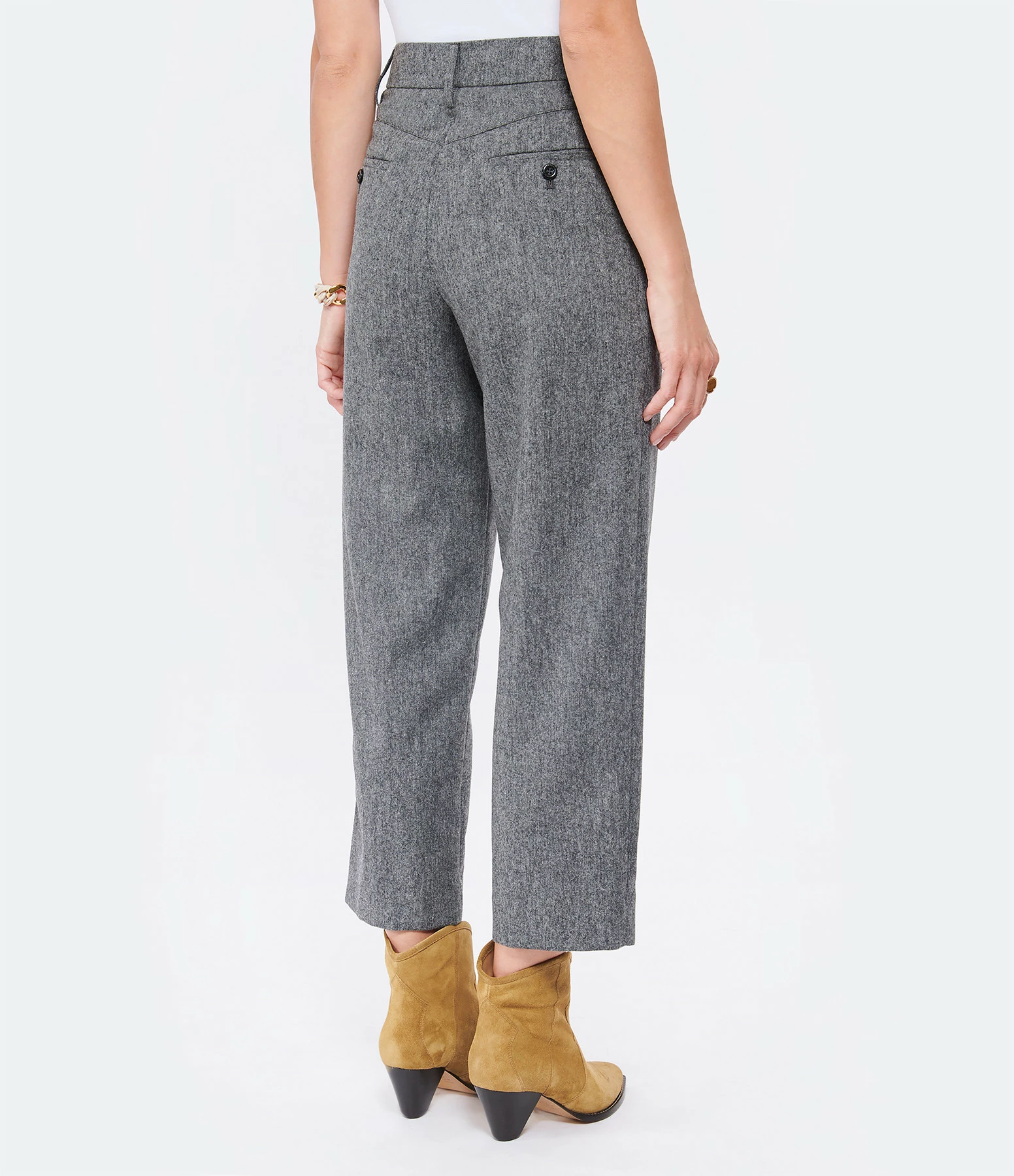 SEE BY CHLOE Pantalon Laine Gris 5 SEE BY CHLOE Pantalon Laine Gris - Image 5