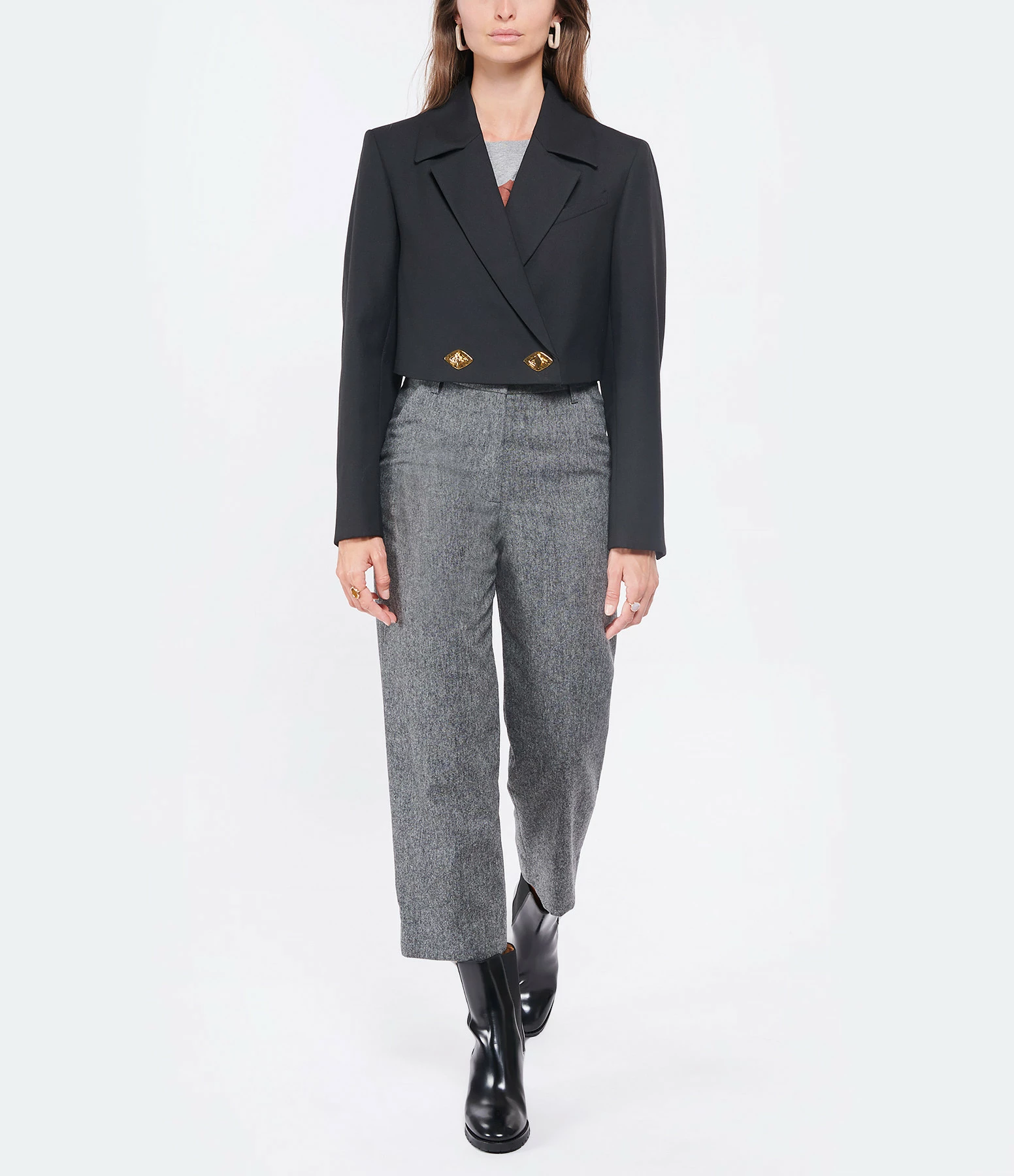 SEE BY CHLOE Pantalon Laine Gris 7 SEE BY CHLOE Pantalon Laine Gris - Image 7