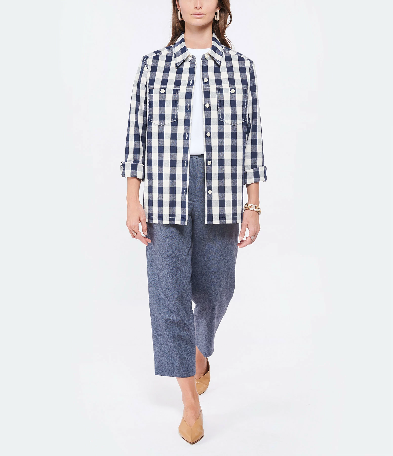 SEE BY CHLOE Pantalon Laine Bleu 3 SEE BY CHLOE Pantalon Laine Bleu - Image 3