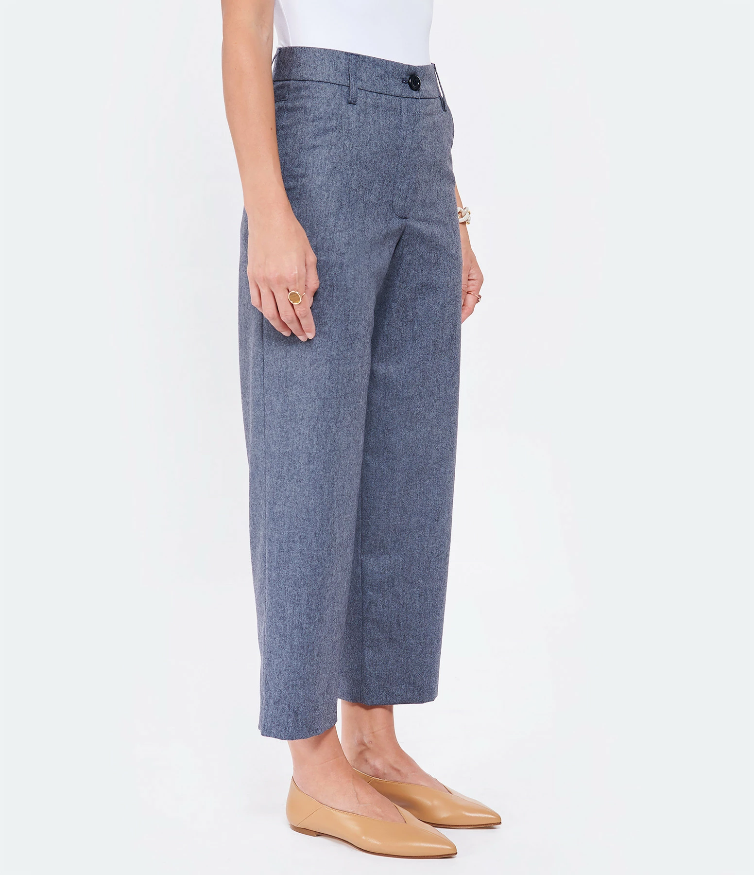 SEE BY CHLOE Pantalon Laine Bleu 4 SEE BY CHLOE Pantalon Laine Bleu - Image 4