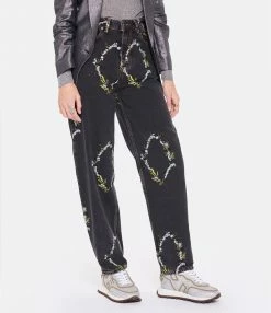 GANNI Pantalon Denim Organique Broderies Noir Délavé 6 GANNI Pantalon Denim Organique Broderies Noir Délavé -Boutique UGG unnamed file 2003